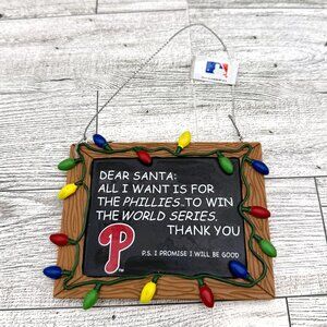 NWT Forever Collectibles 2013 MLB Philadelphia Phillies Christmas Ornament